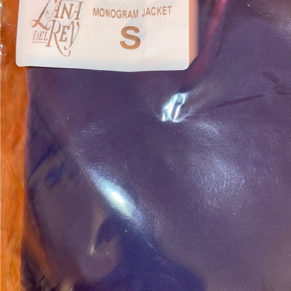 Lana Del Rey Official Monogram LDR Long Hooded Navy Jacket Small / Medium SM - Picture 9 of 11